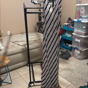 LOFT Monochrome Striped Dress